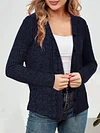 Cozy Chic Cardigan - Soft V-Neck, Button Front, Long Sleeve, Solid Color, Casual Knitwear for Spring & Fall - Women's Fashion Clothing for Everyday Wear