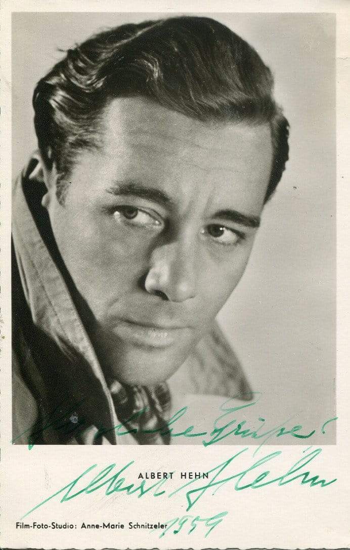 Albert Hehn autograph, GERMAN ACTOR, signed Photo Poster painting