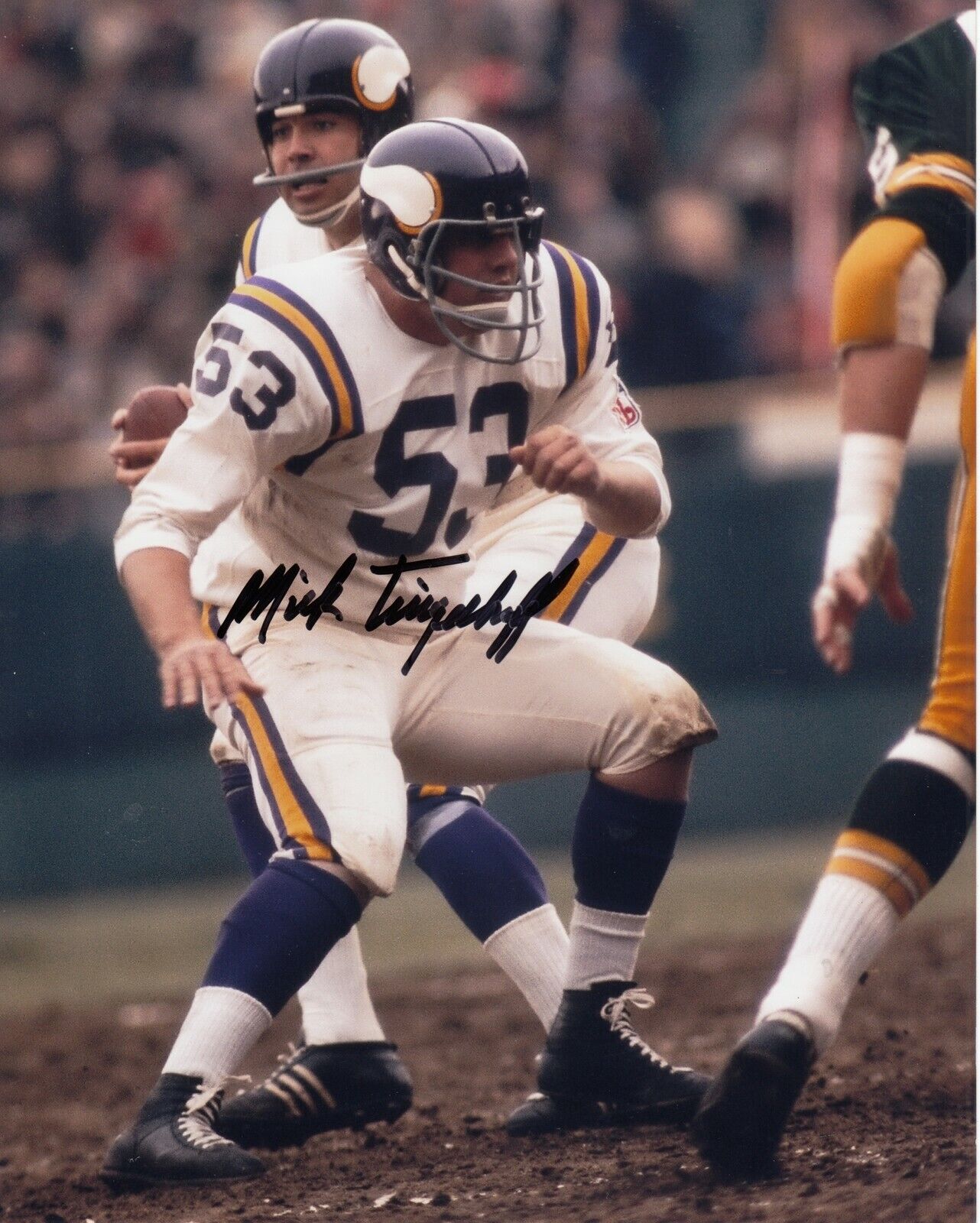 Mike Tinglehoff #0 8x10 Signed Photo Poster painting w/ COA Minnesota Vikings