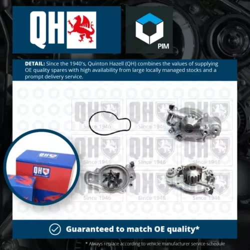 Water Pump fits ROVER 623 RH 2.3 93 to 99 H23A3 Coolant QH GWP343 Quality New Parts