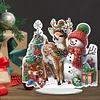 >SALE<Christmas Acrylic Winter Snowman Diamond Painting Desktop Decor for Office Decor