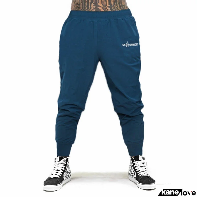 Men's Polyester Drawstring Closure Fitness Sportswear Trousers