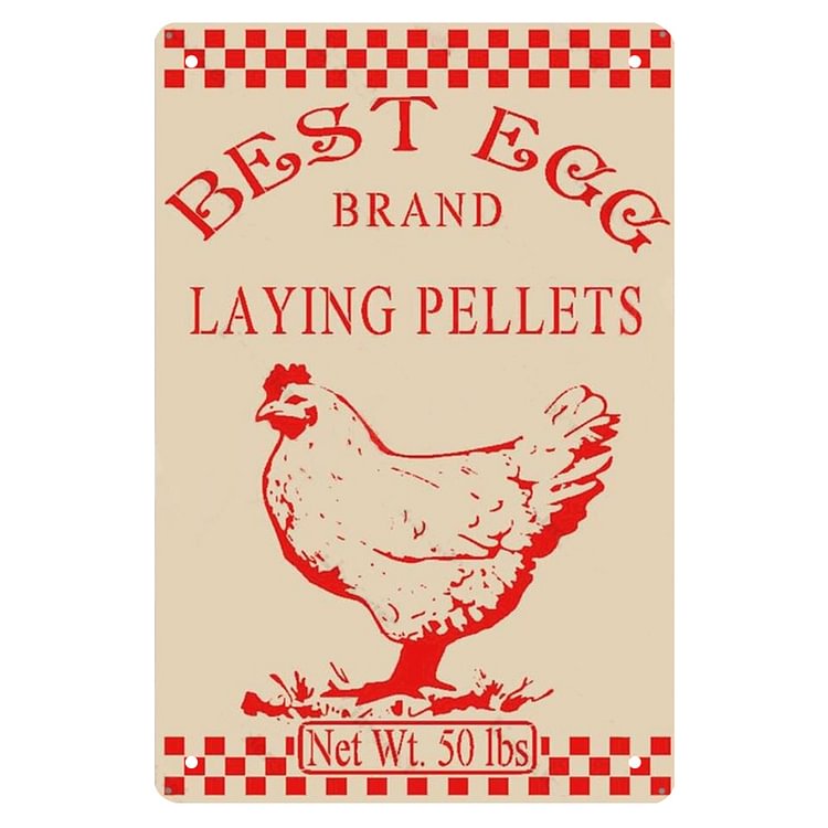 Farm Sign Chicken Zone Eggs - Vintage Tin Signs/Wooden Signs - 20x30cm & 30x40cm