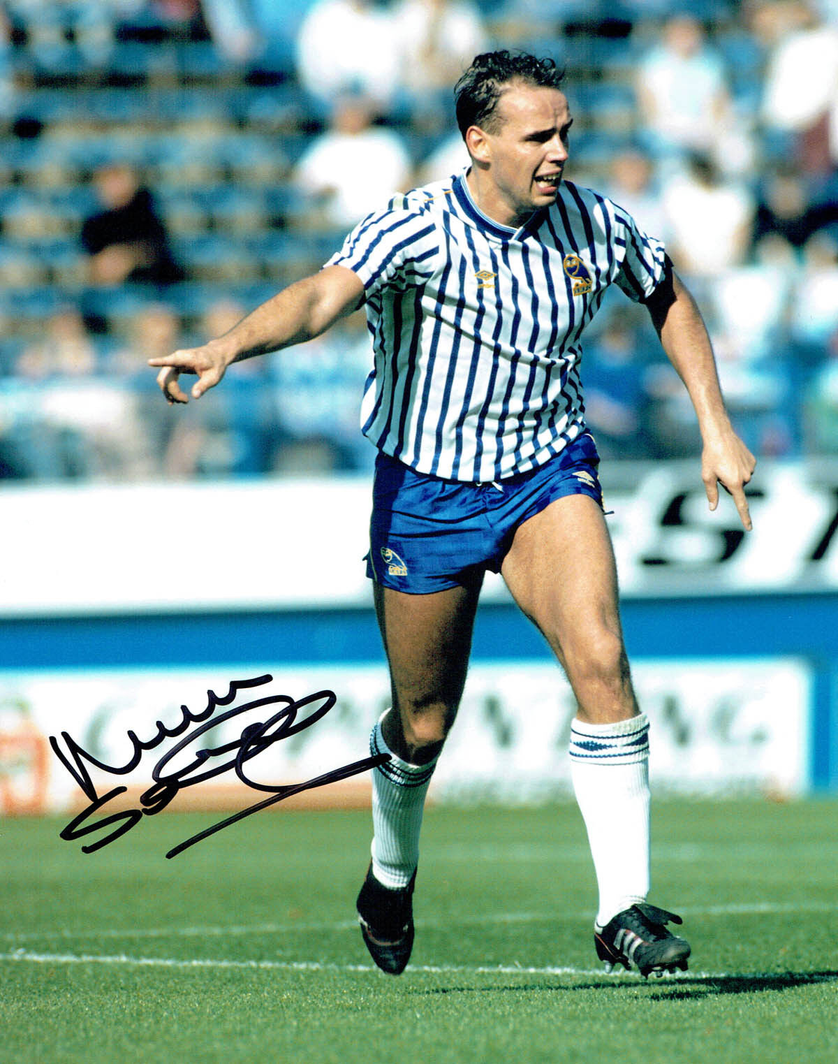 Mel STERLAND SIGNED RARE 10x8 Photo Poster painting Autograph Sheffield Wednesday AFTAL COA