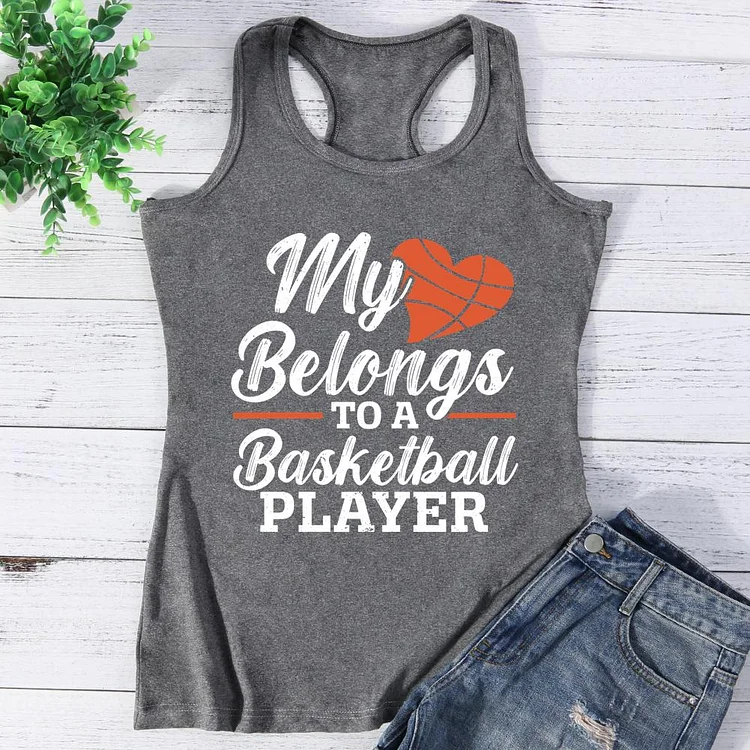 Ball Mom Heart Volleyball Basketball Mom Vest Top-Annaletters