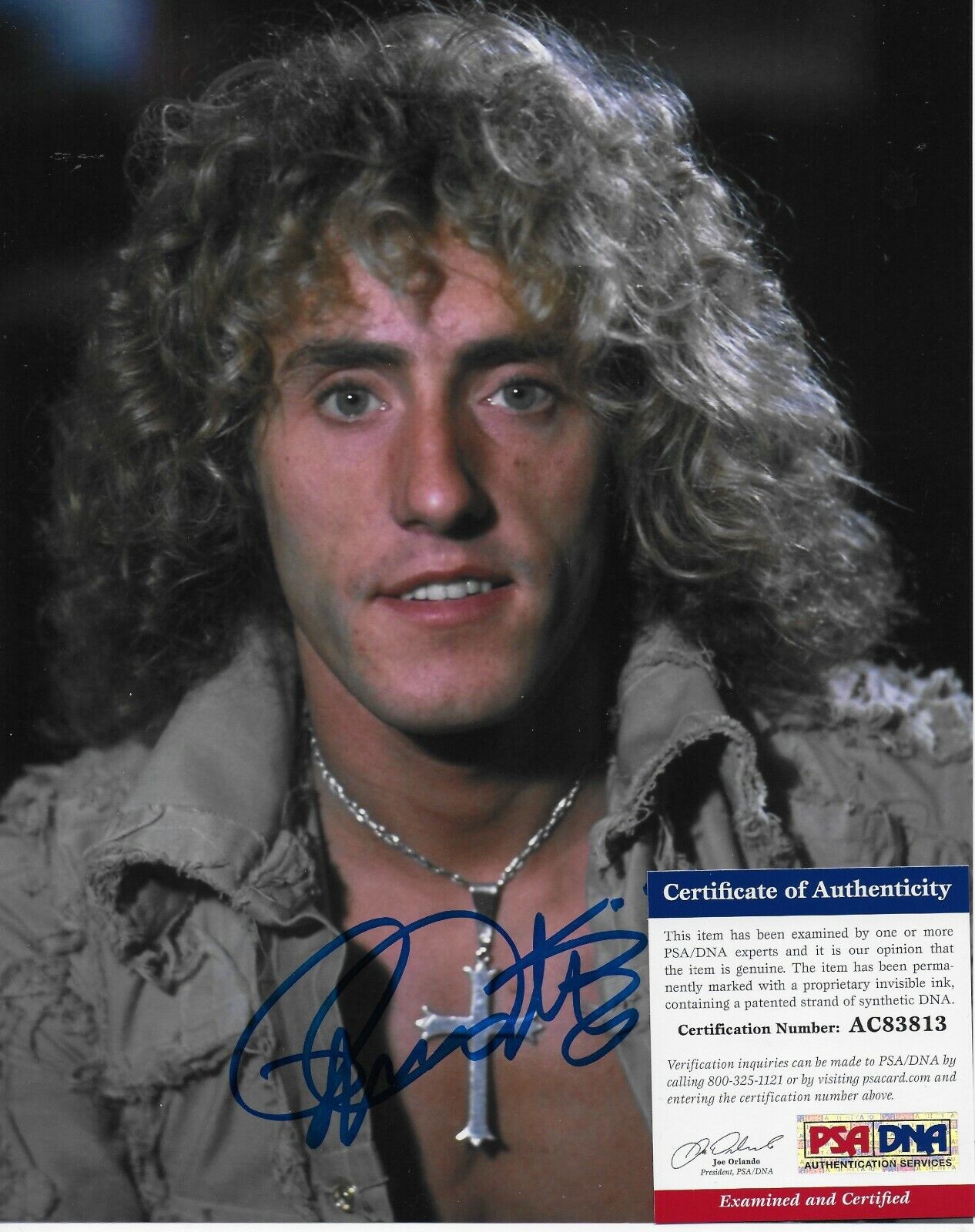 Roger Daltry the Who Original Autographed 8X10 Photo Poster painting with PSA/DNA COA