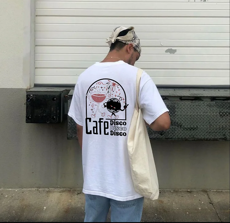 Cafe Disco Print T-shirt