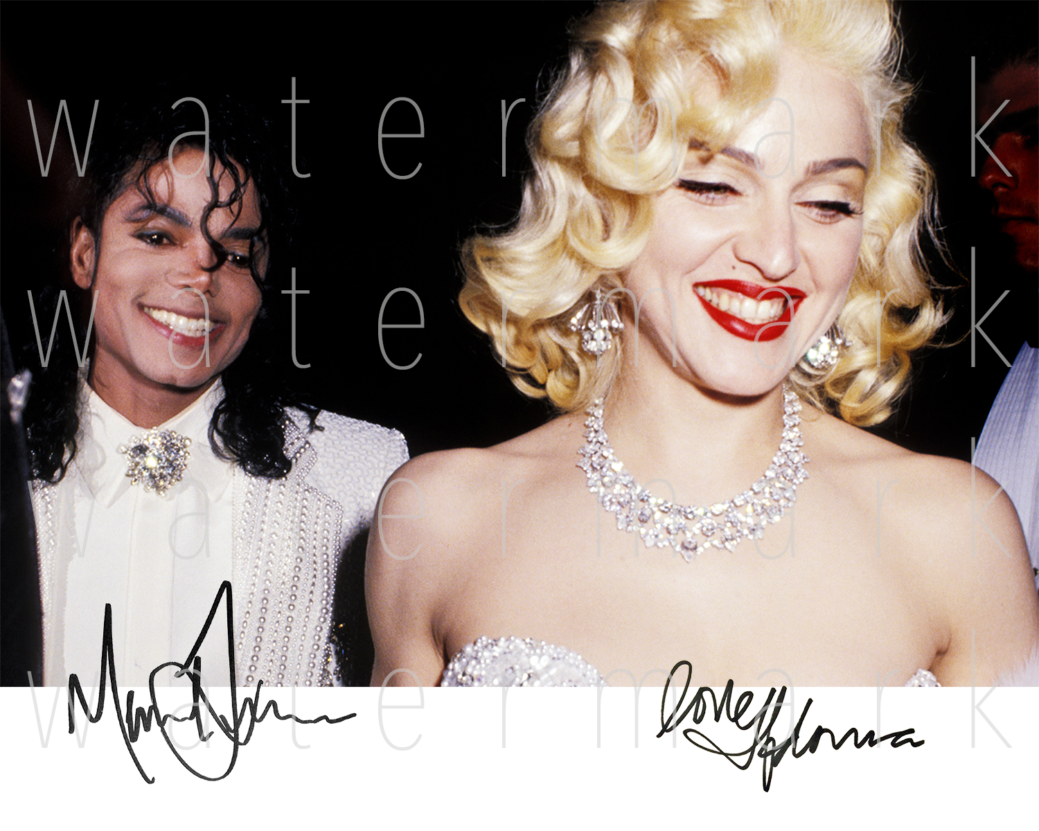 Michael Jackson Madonna signed 8X10 Photo Poster painting picture poster autograph RP