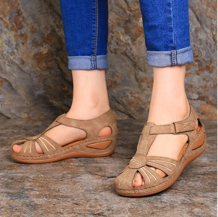 Sale\KI UK5(38)Women's Retro Toe Sandals  Stunahome.com