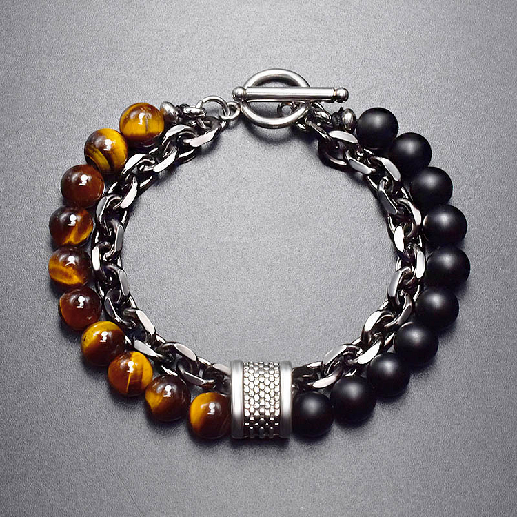Beaded Metal Bracelet