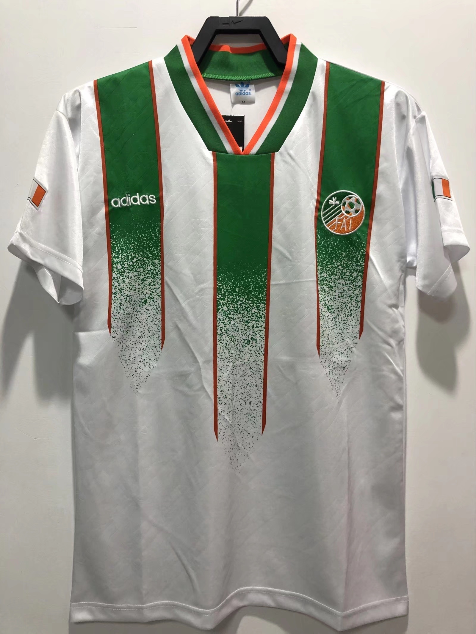 1994 Retro Ireland Away Soccer Jersey No ads