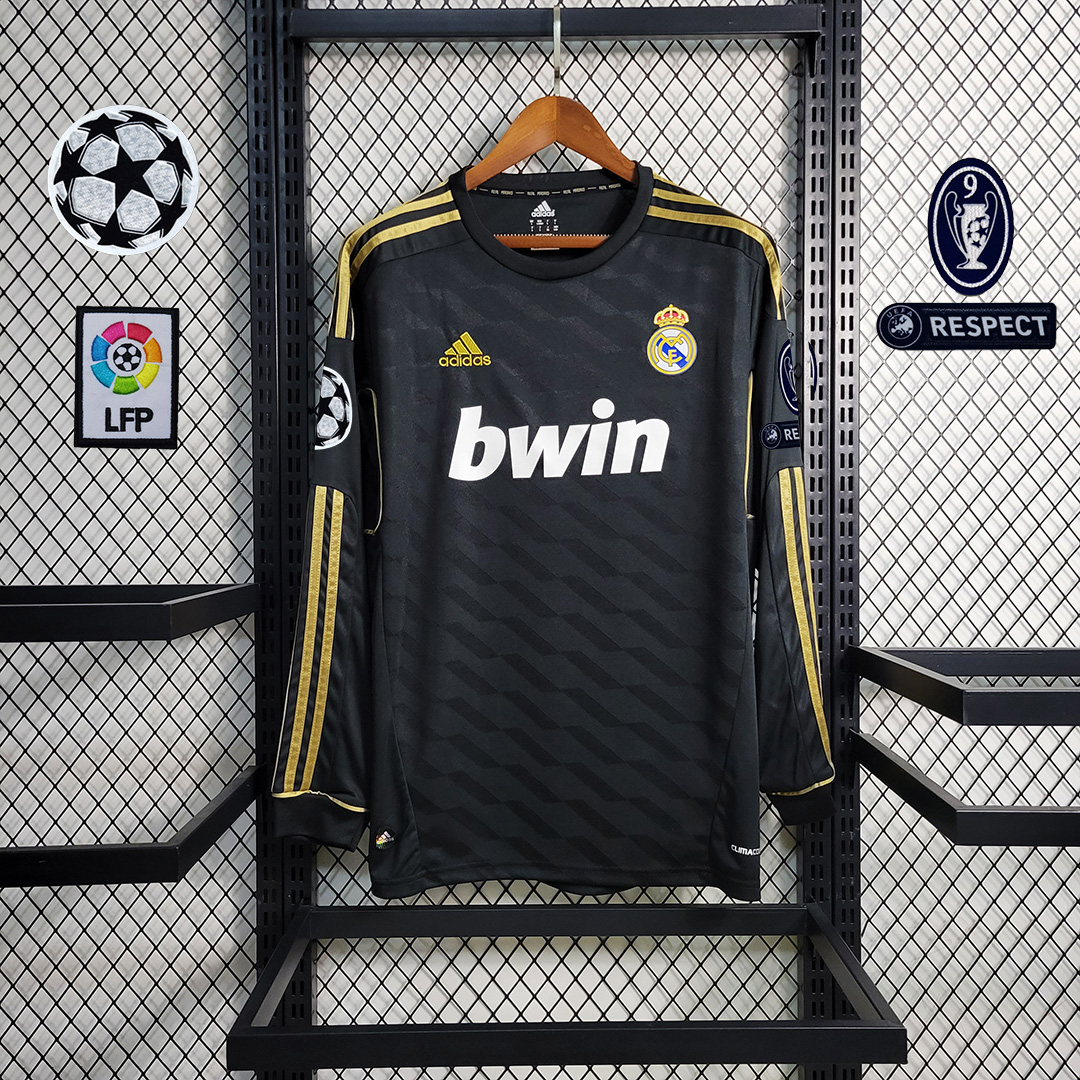 Retro Real Madrid 11-12 Away Long Sleeve Jersey