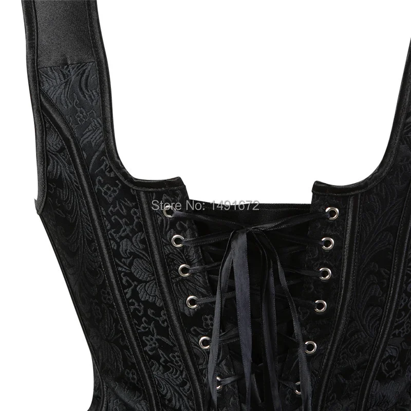 Billionm Corset Body Shaper Waist Trainer Bustiers Corsets Jacquard Lingerie Plus Size Shoulder Straps Corselet Gothic Clothing Corsage
