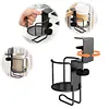 2 in 1 Clamp On Desk Cup Holder with Headphone Hanger Anti-Spill Table Cup Hook Easy To Install for Coffee Mups Water Bottles Headphones