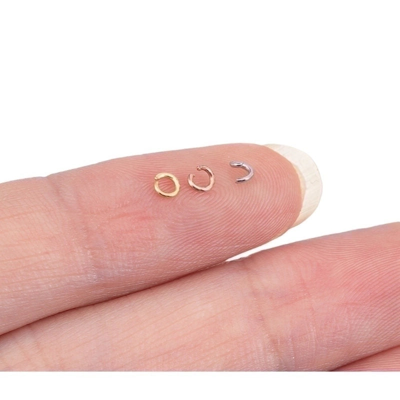 100 PCS/Package Diameter 3mm Diameter 5mm Diameter 7 Mm 304 Stainless Steel Solid Color Polished Broken Ring
