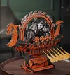 Viking Dragon Boat Dragon Boat Model Ornaments DIY Handmade High-Difficulty 3D Three-Dimensional Puzzle Building Block Toys