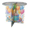 Acrylic Butterfly Round Flower Pot Riser Potted Plant Holder Rack Kit