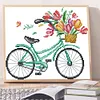 Romantic Bike - 14CT Stamped Cross Stitch 27*21cm/10.63*8.27in(Brand) tapestrymarket