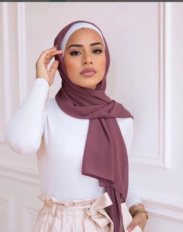 Unisex Basic Minimalist Solid Color Polyester Kerchief