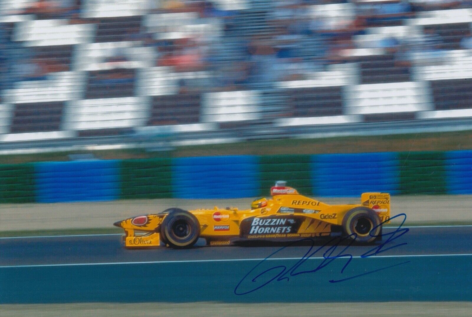 Ralf Schumacher Hand Signed 12x8 Photo Poster painting - F1 Autograph - Benson & Hedges Jordan.