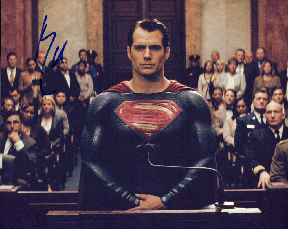 Henry Cavill (Superman vs Batman) signed authentic 8x10 Photo Poster painting COA