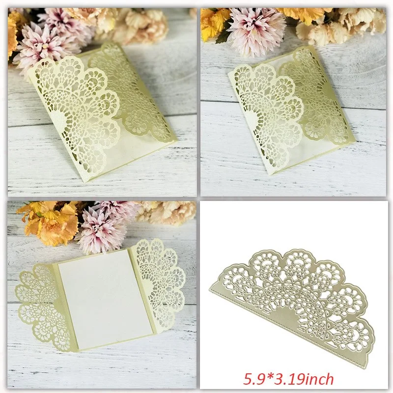Wedding Invitation Dies Scrapbooking Metal Cutting Dies New 2019 Valentine's Day Decoration Craft Dies Cut for Card Making