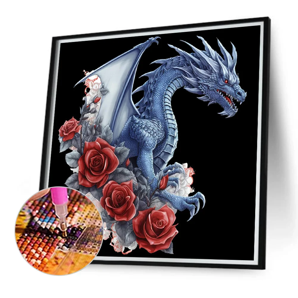 Diamond Painting - Full Round Drill - Dragon(Canvas|40*40cm)