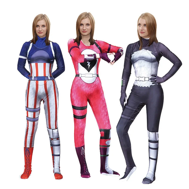 Fortnight Game Character Cuddle Team Leader Cosplay Jumpsuit-elleschic