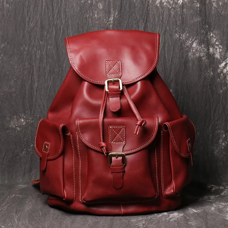 Men's Handmade Leather Travel Backpack