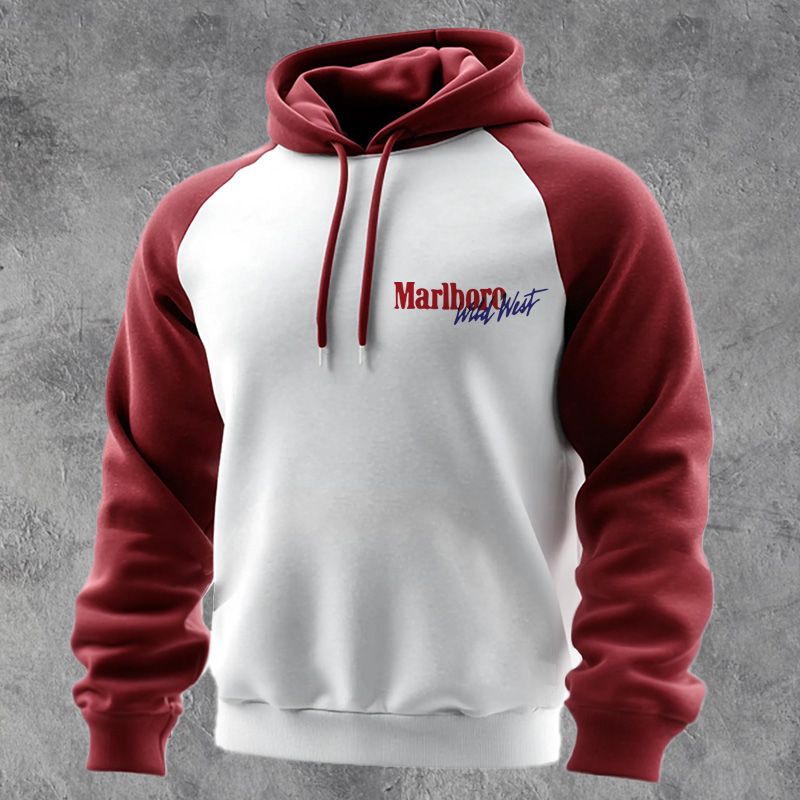 Stylish Contrast Color Hoodie