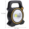COB LED Outdoor Portable High Power Rechargeable Camping Lamp Work Light