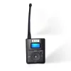 Portable Stereo Digital FM Transmitter Mini FM Radio Station Broadcast with Mic Audio Launch TF Card Slot
