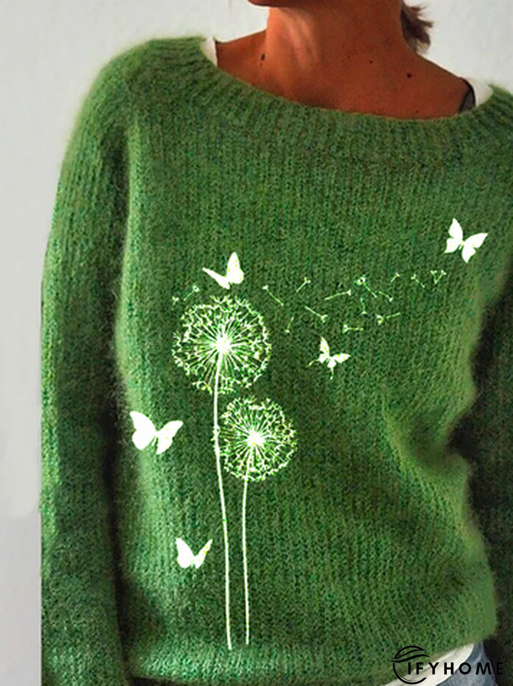 Loose Yarn/Wool Yarn Casual Tunic Sweater Knit Jumper | IFYHOME