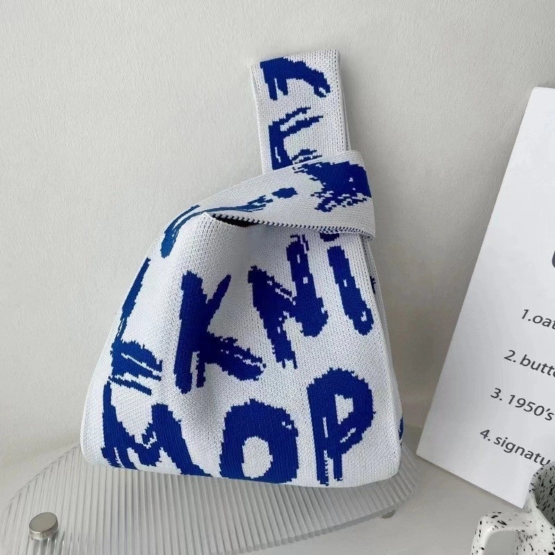 Korean Style Spring And Summer New Arrival Women’s Bag Handbag Bag Fashionable Simple Niche Knitted Bag Vesel Bag Crossbody Bag