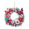 Couronne de fleurs et de papillons en per&ccedil;age et diamants d&rsquo;un seul c&ocirc;t&eacute;