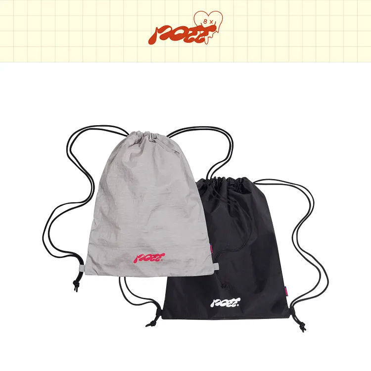 officialateezshop ATEEZ Collaboration POTT. Logo Gym Sack