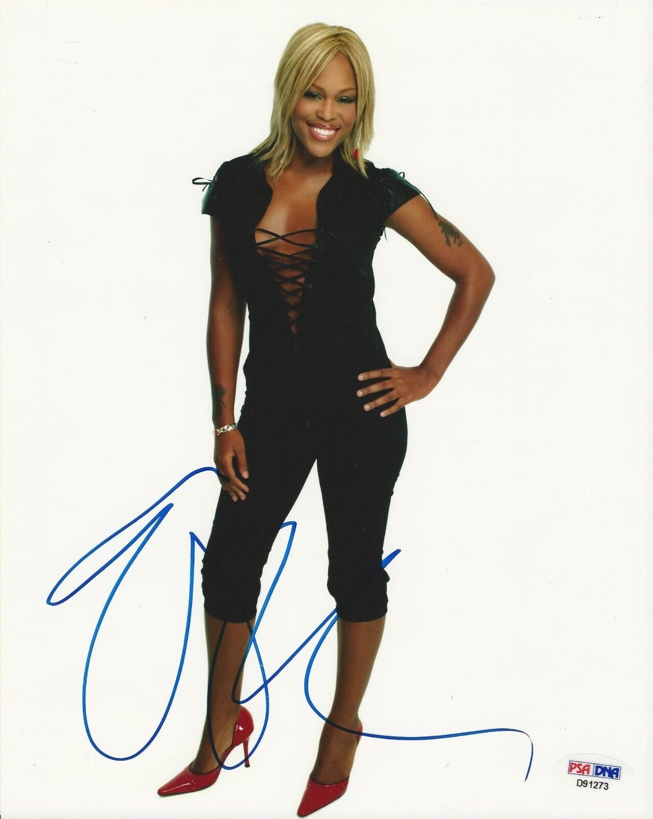 Eve signed 8X10 PSA/DNA # D91273