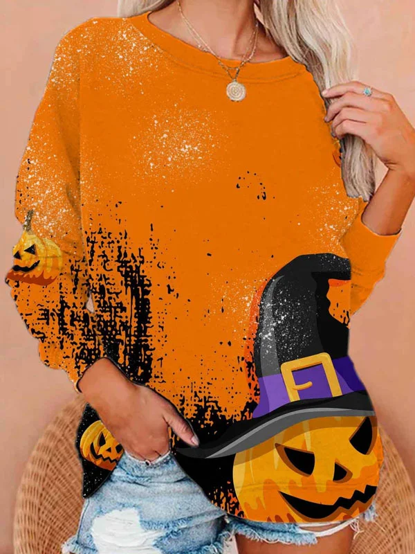 Cozy Halloween Pumpkin 3D Women's Top