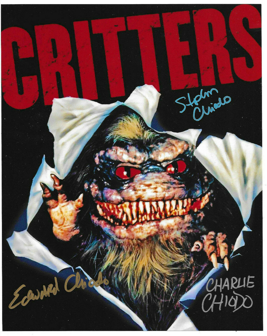 Chiodo Brothers Authentic Signed 8x10 Photo Poster painting Autograph, Critters, Special Effects