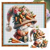 (Multi-Style) Vegetable Fruit Gnome-11CT Stamped Cross Stitch 45*45cm/17.72*17.72in