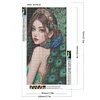 (40*70cm)Peacock Girl - Full Round Drill Diamond Painting