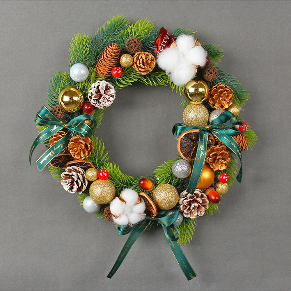 Christmas wall decoration pine cone garland props ornaments