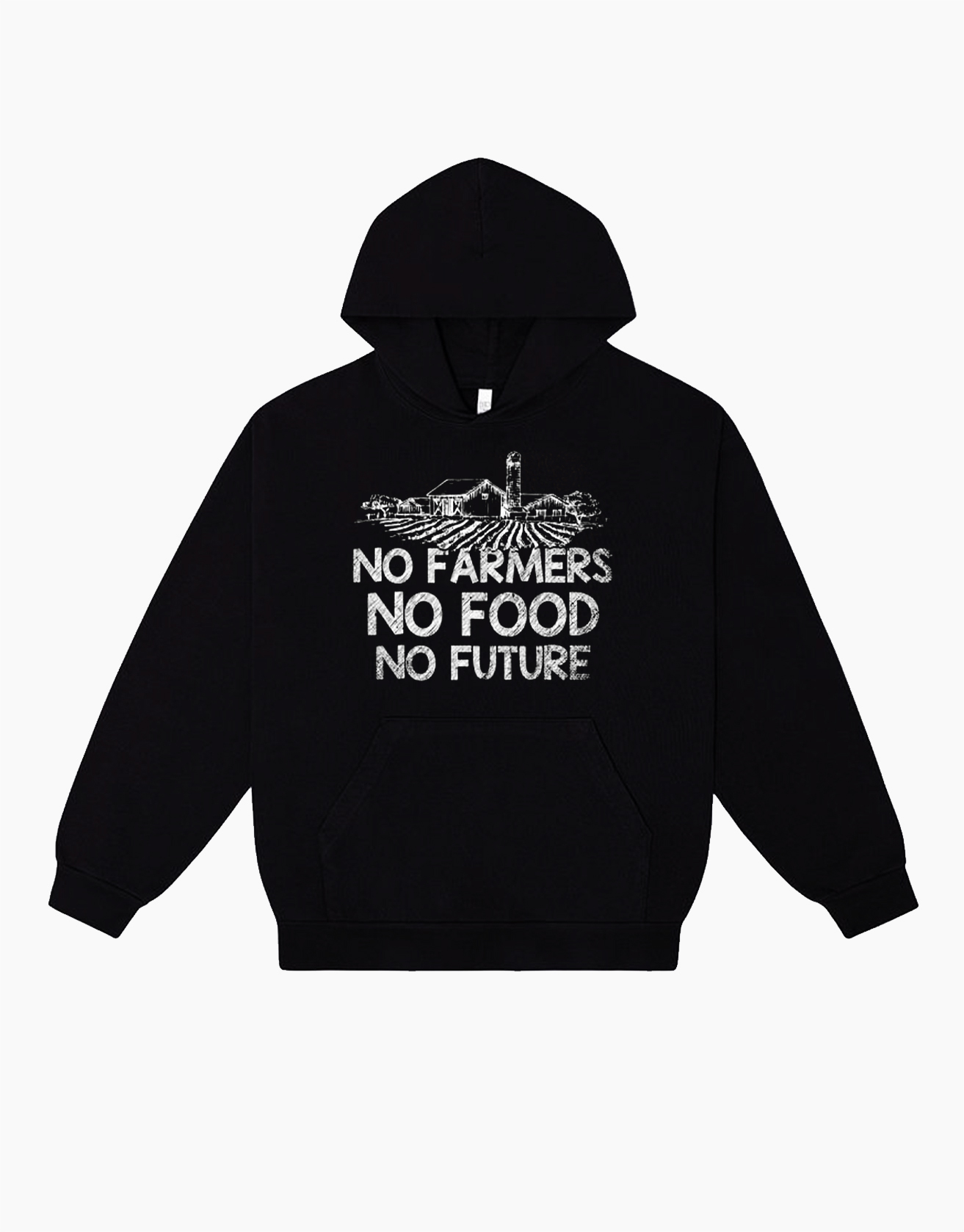 No Farmers No Food No Future Hoodie / TECHWEAR CLUB / Techwear