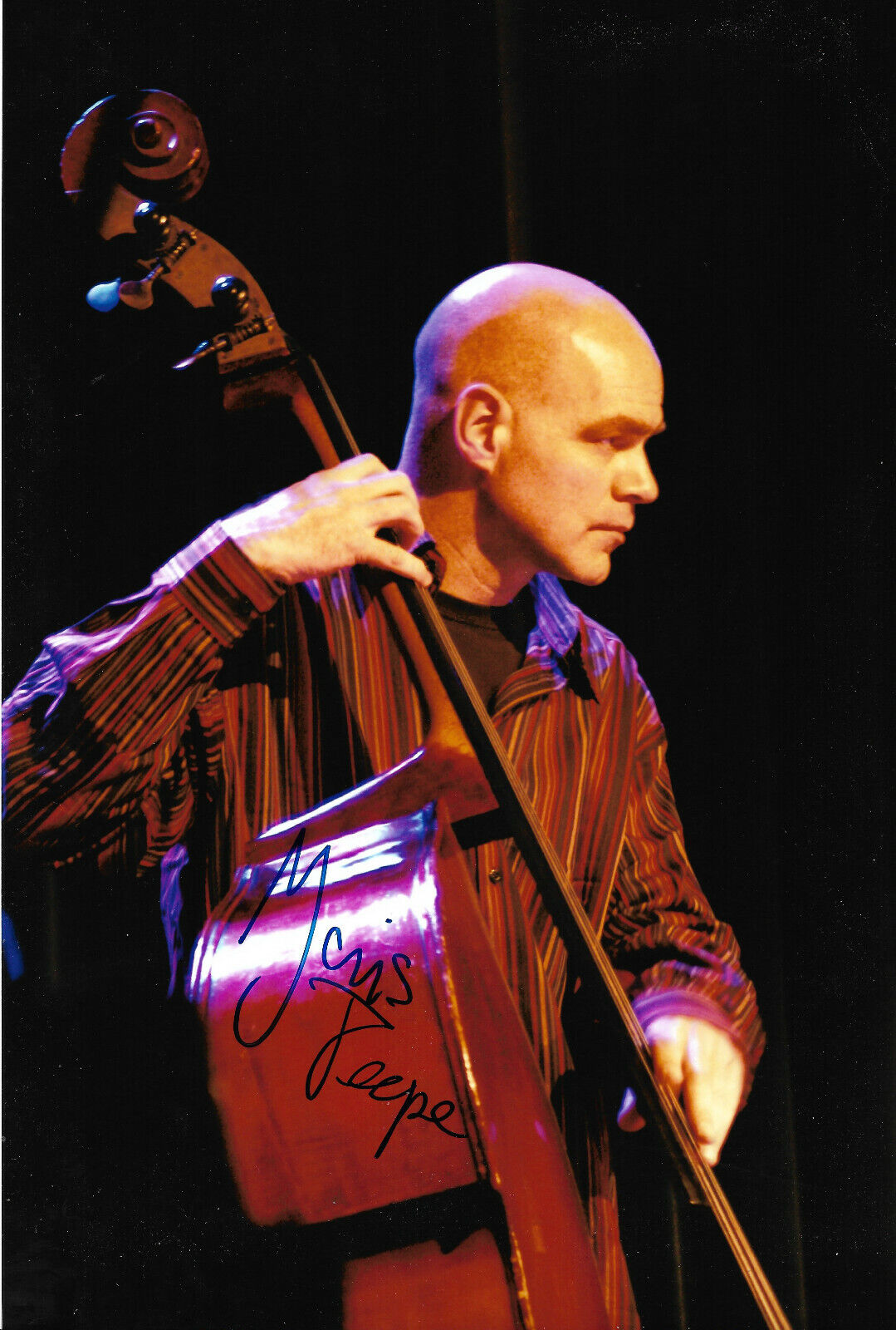 Joris Teepe Jazz signed 8x12 inch Photo Poster painting autograph