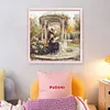 Victorian Girl-14CT Stamped Cross Stitch 50*50cm/19.69*19.69in
