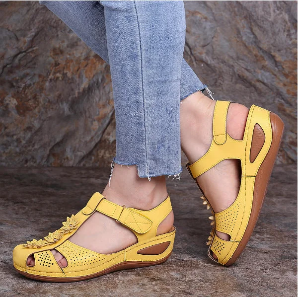 2022 Women Shoes Summer Women's Large Non Slip Lightweight Round Head Super Comfortable Slope Heel Comfortable Outdoor Sandals Women