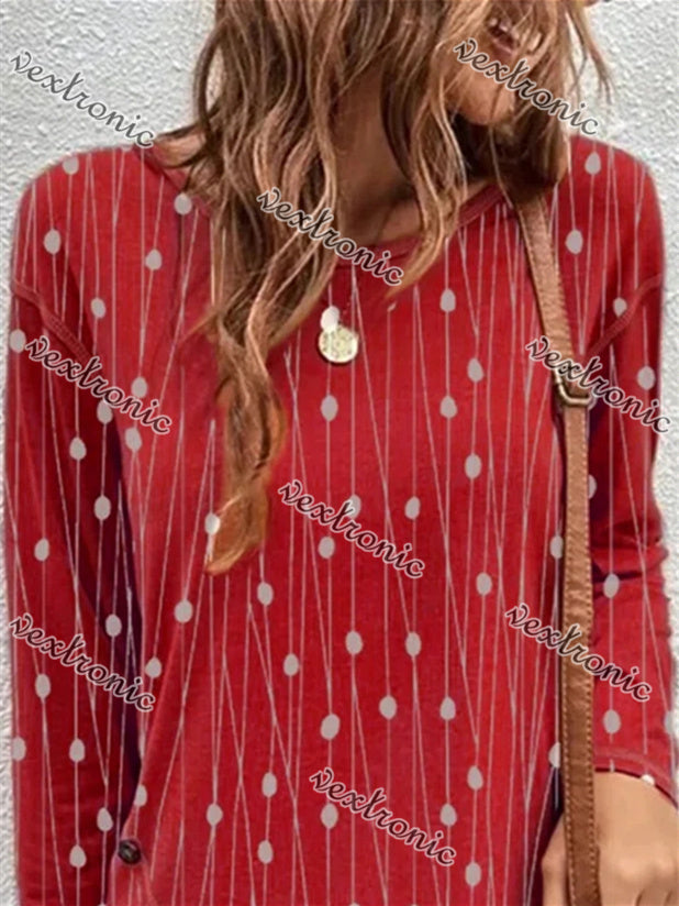 Women Half Sleeve V-neck Solid Color Dress