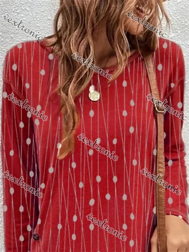 Women Half Sleeve V-neck Solid Color Dress