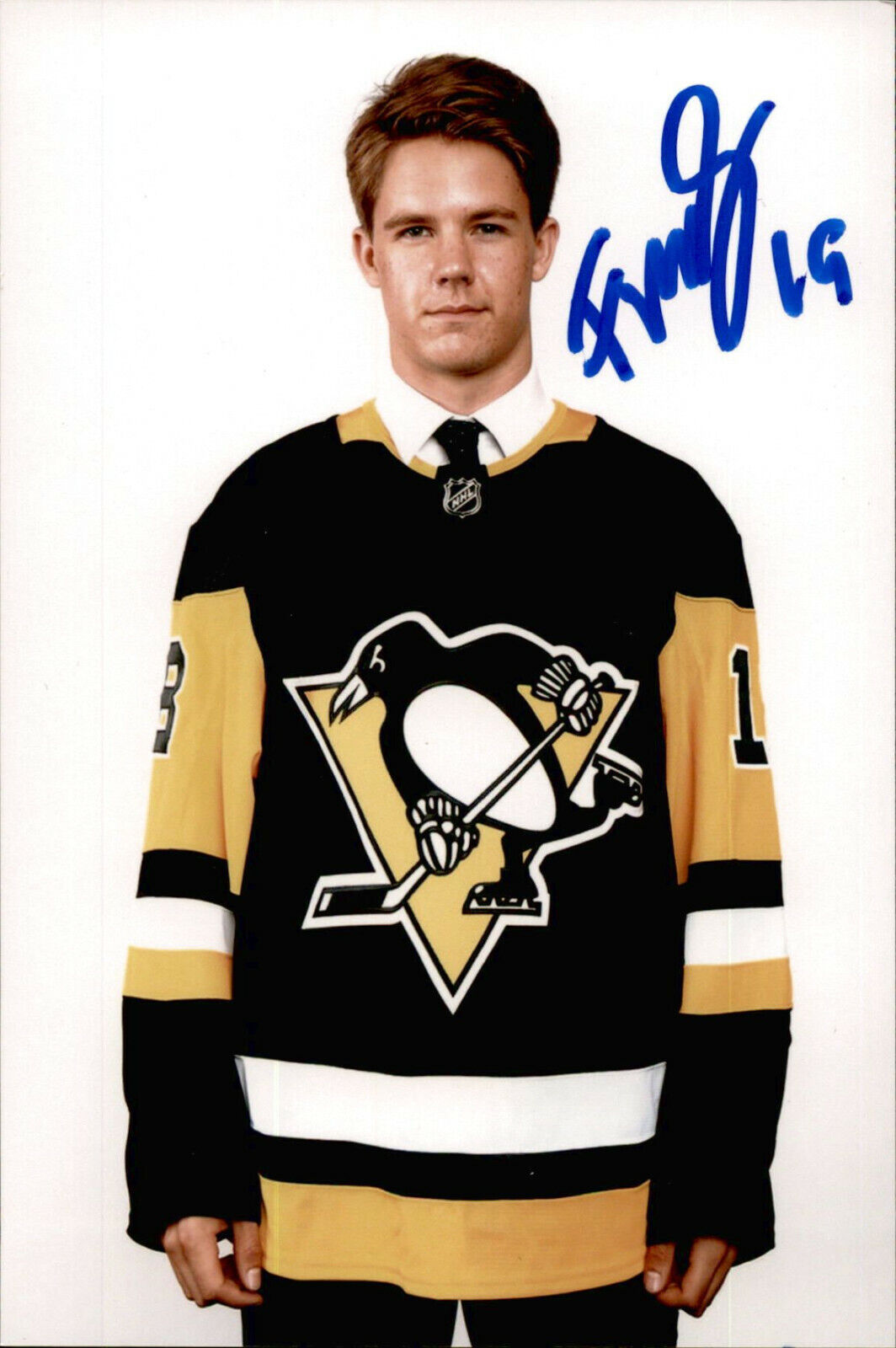 Filip Hallander SIGNED 4x6 Photo Poster painting TEAM SWEDEN / PITTSBURGH PENGUINS