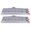 [US Local Warehouse] 2PCS 7.3ft Aluminum Motorcycle Ramp for Pickup Trucks ATVs Lawn Mowers Folding Dirt Bike Loading Ramp with Load Straps Truck Ramps